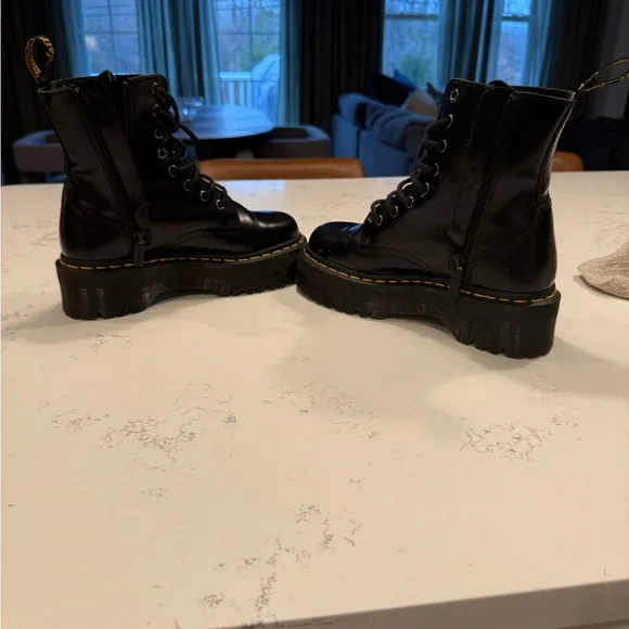 Dr. Martens Black Platform Boots doc martens Jadon boots - Picture 5 of 10
